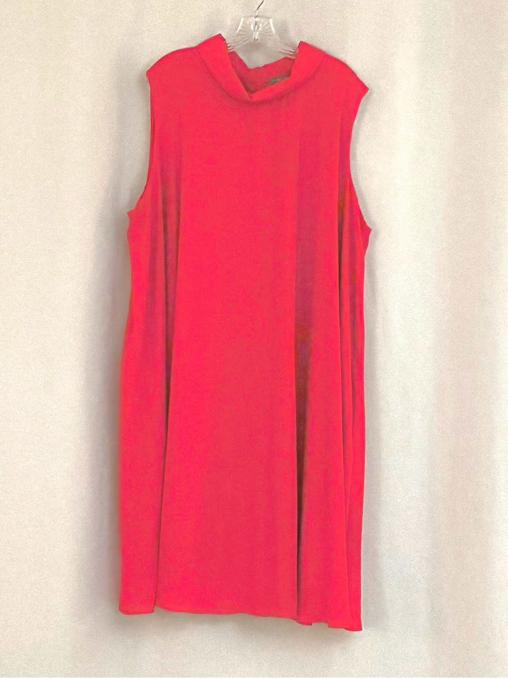 Jessica London Sleeveless Mock Neck Shift Dress - Pink